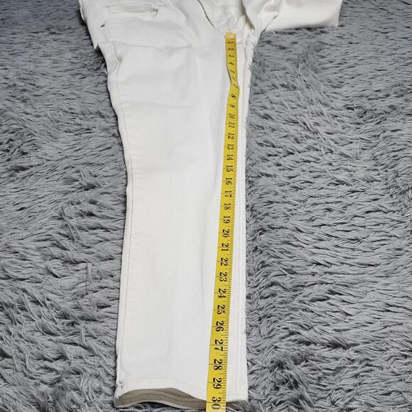 Levis 711 Skinny Jeans Womens 30x30 White Stretch Denim Mid Rise Slim Fit Pants - Picture 7 of 16